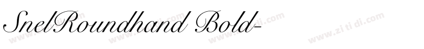 SnelRoundhand Bold字体转换
